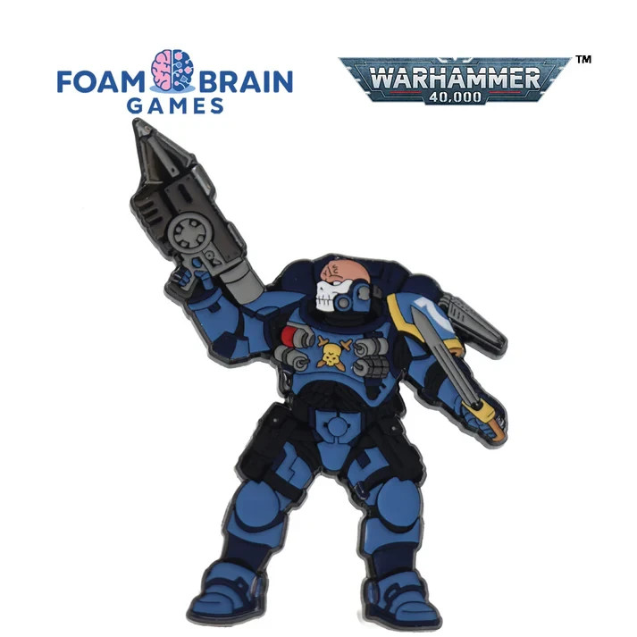 🟢 40k Ultramarines vs Tyranids Pin - Vanguard intercessor pin