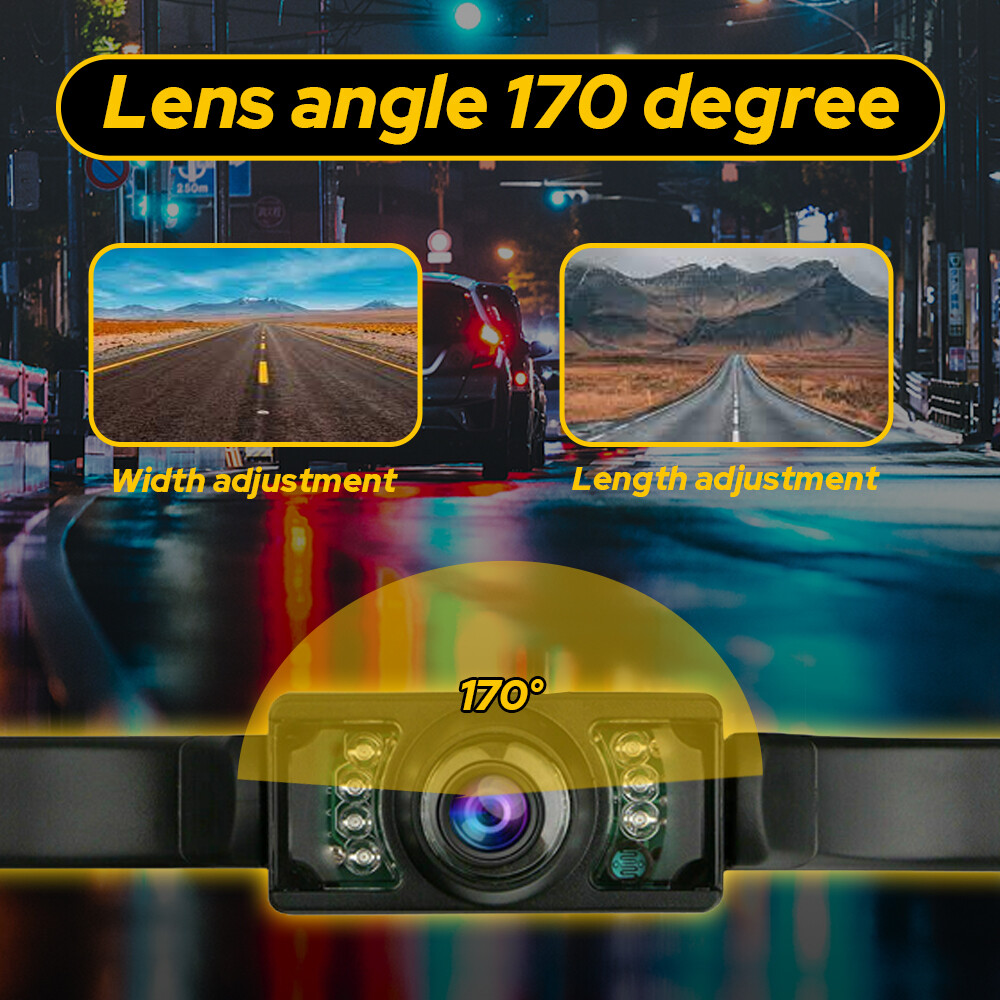 Car Rear View Camera Reverse Backup Camera Night Vision License Plate Waterproof