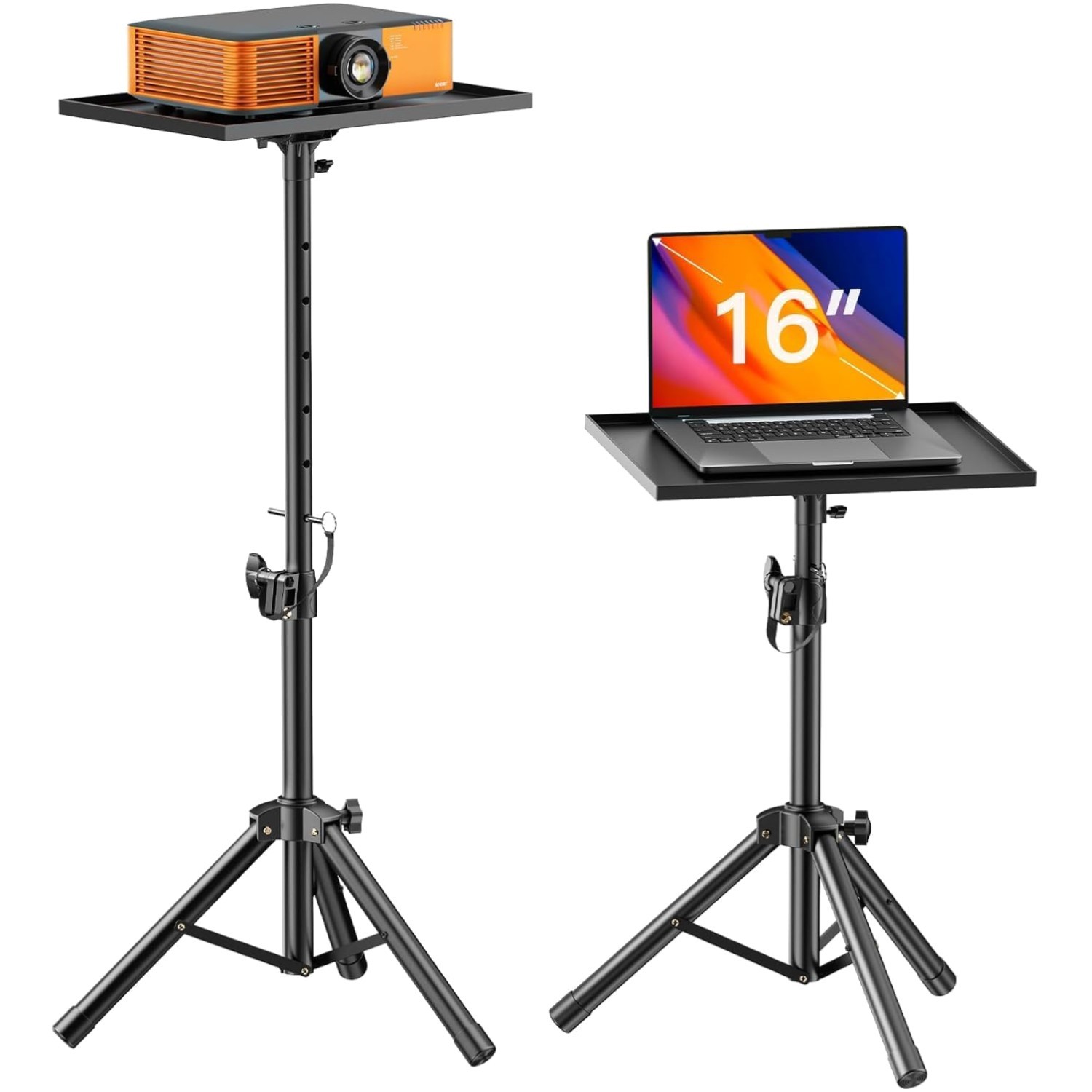 Versatile Portable Projector Tripod Stand - Adjustable, Sturdy, and Ready to Use