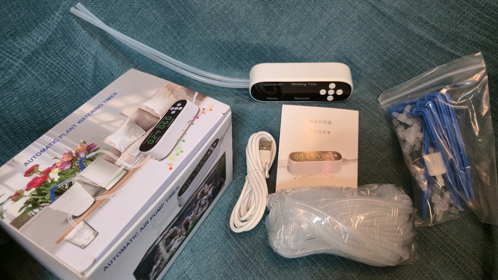 Automatic plant watering timer indoor