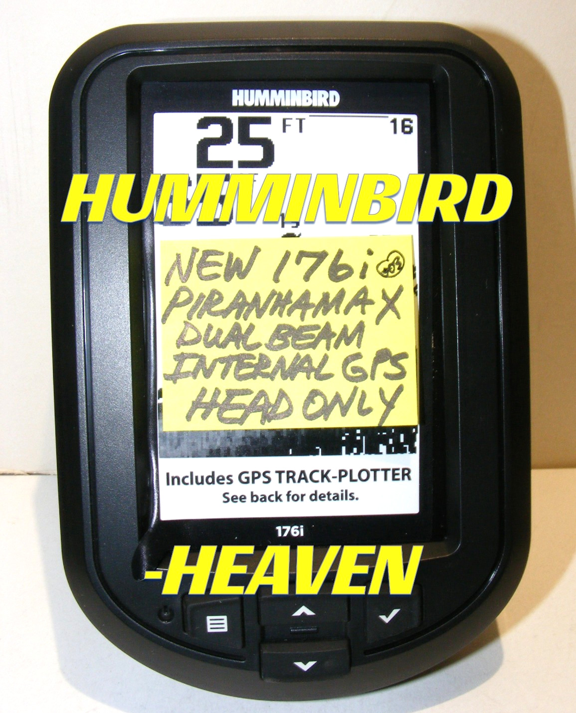 NEW HUMMINBIRD PIRANHA MAX 176i 'BARE' REPLACEMENT HEAD 165 175 195 INTERNAL GPS