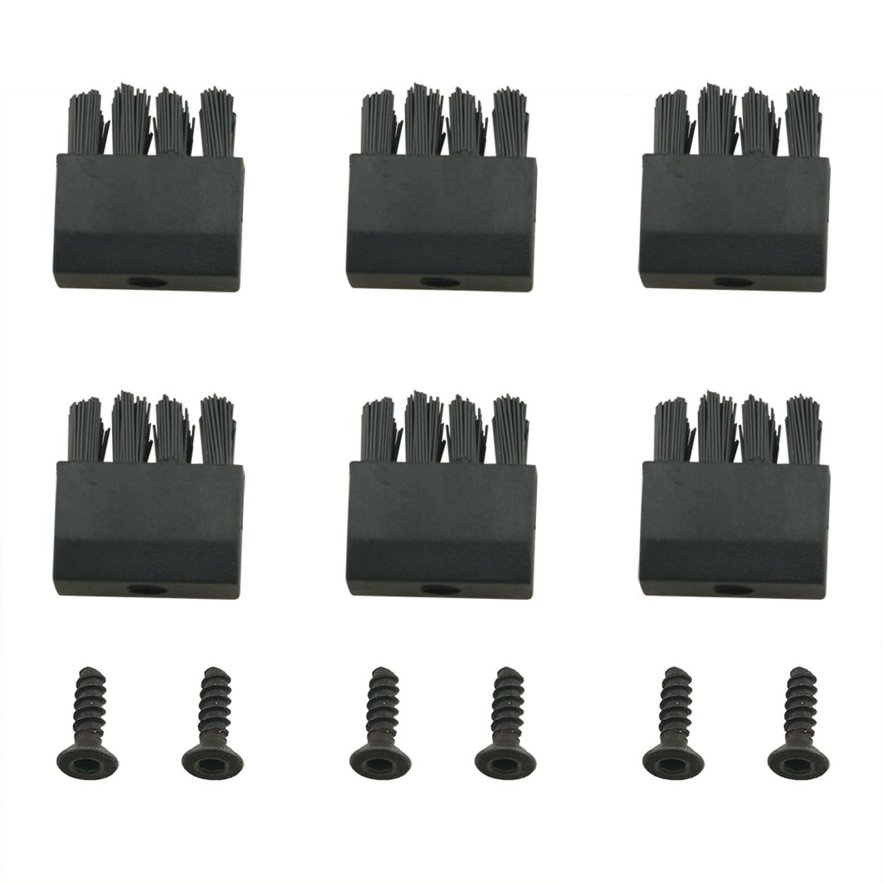 2Sets Black Archery Replacement Arrow Rest Brushes (6 Replacement Brushes, wi...