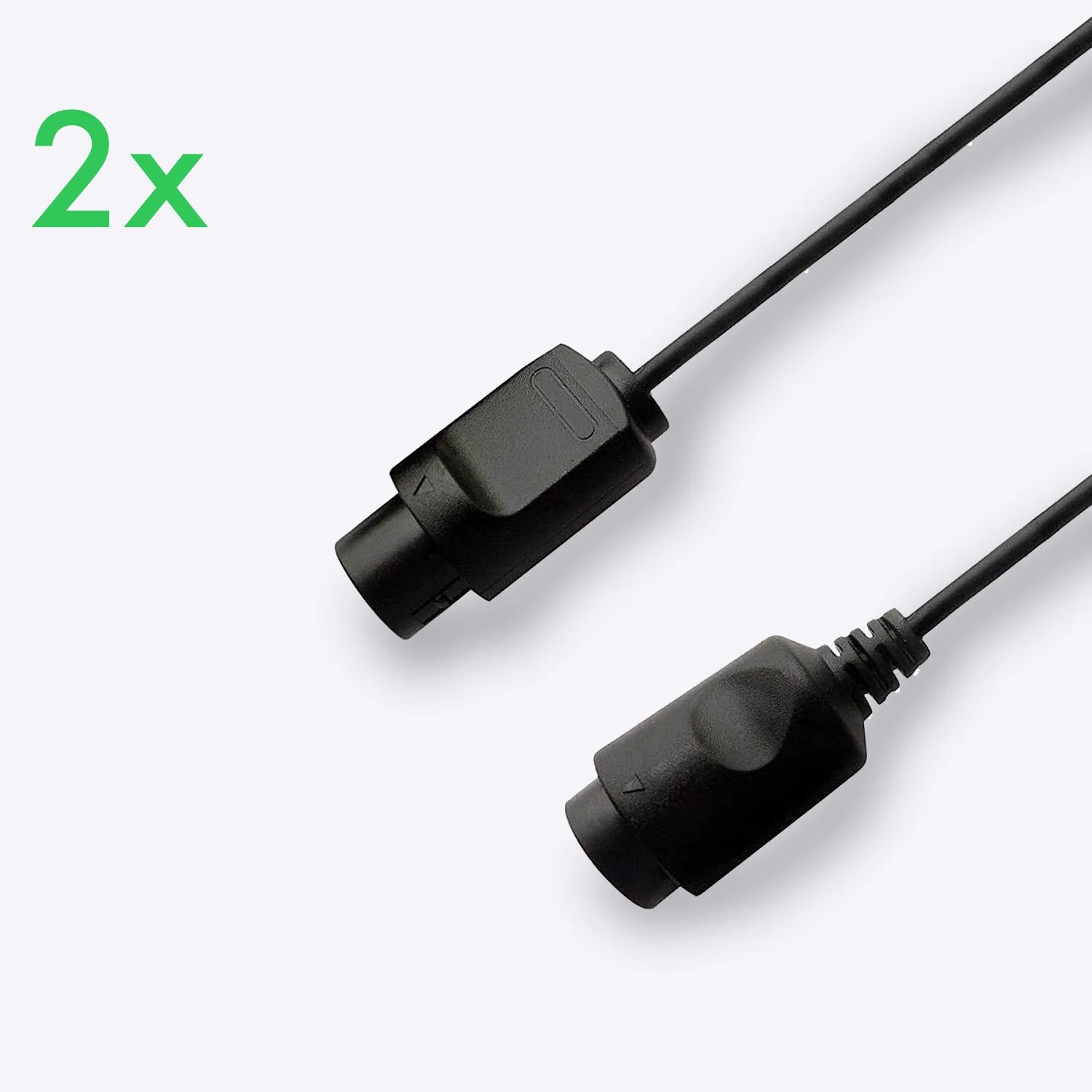 2x - Nintendo 64 N64 Controller Extension Cable - New - Set Of 2
