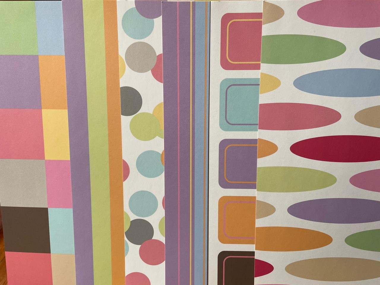 new American Crafts 12 x 12 HEAVY WEIGHT scrapbook paper SIMPLY CHIC COLLECTION