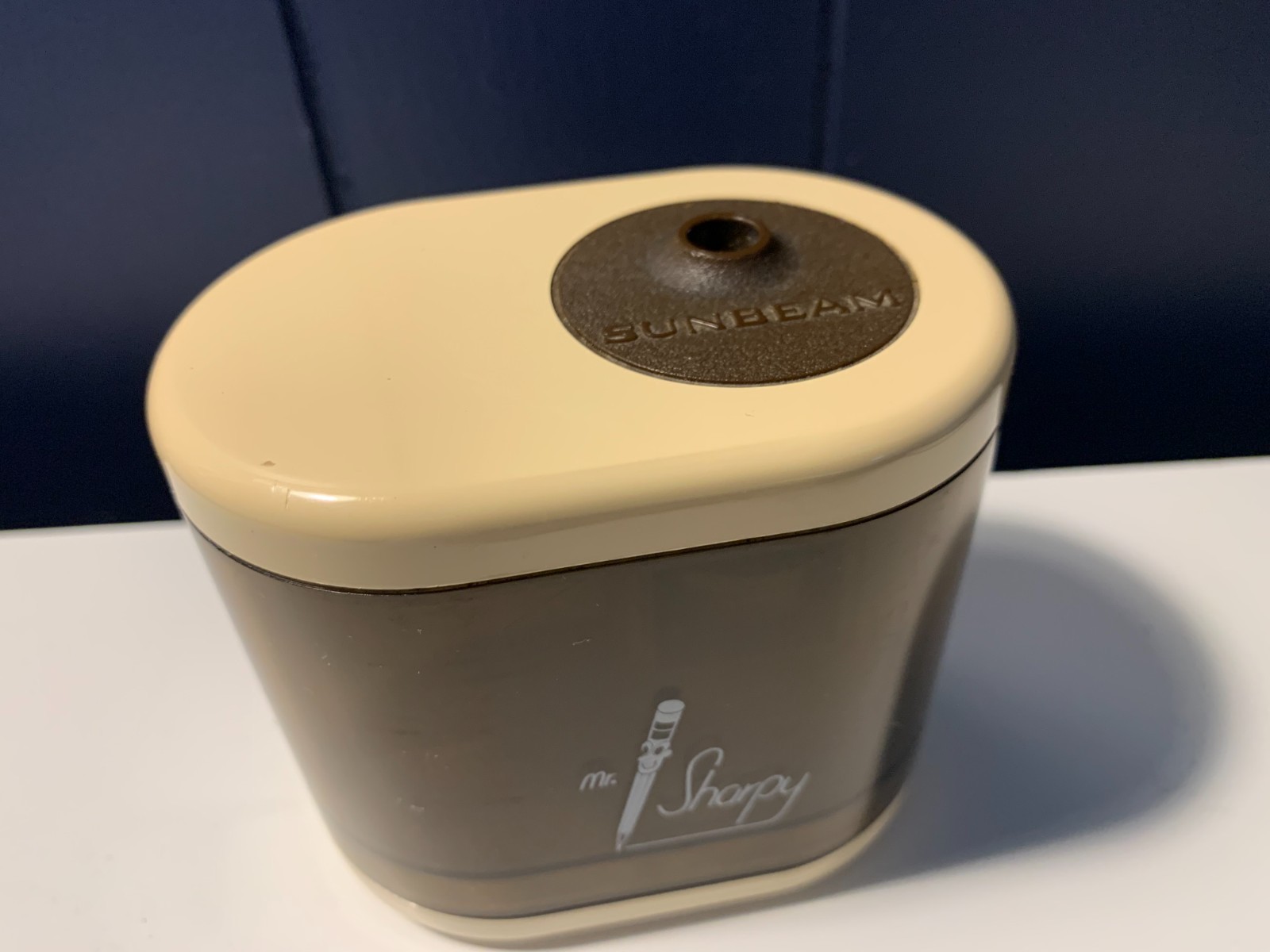 Vintage Mid Century Mr. Sharpy Electric Pencil Sharpener Tested Sunbeam