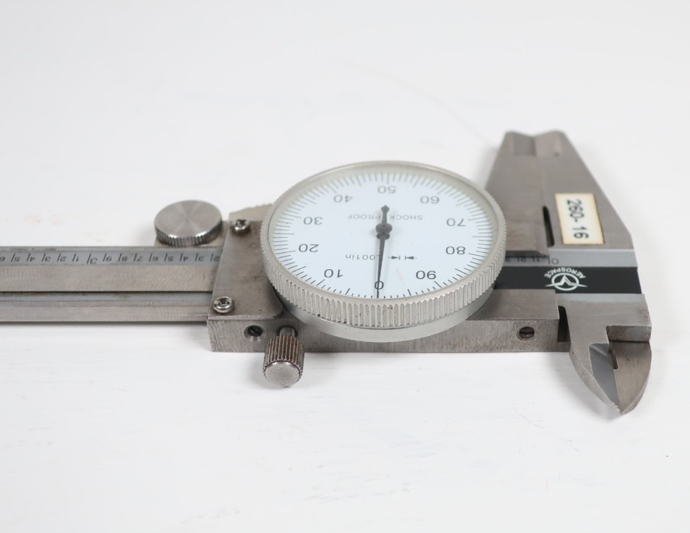 6" Dial Caliper Stainless Hardened Machinist Measuring Tool Shock Proof