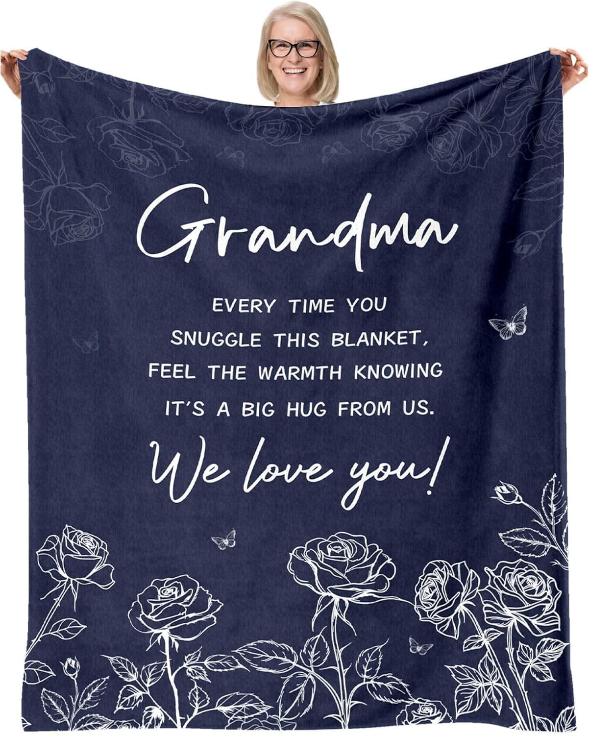 Grandma Gifts Blanket Christmas Mother Day 50x60 Inch Throw Birthday Present