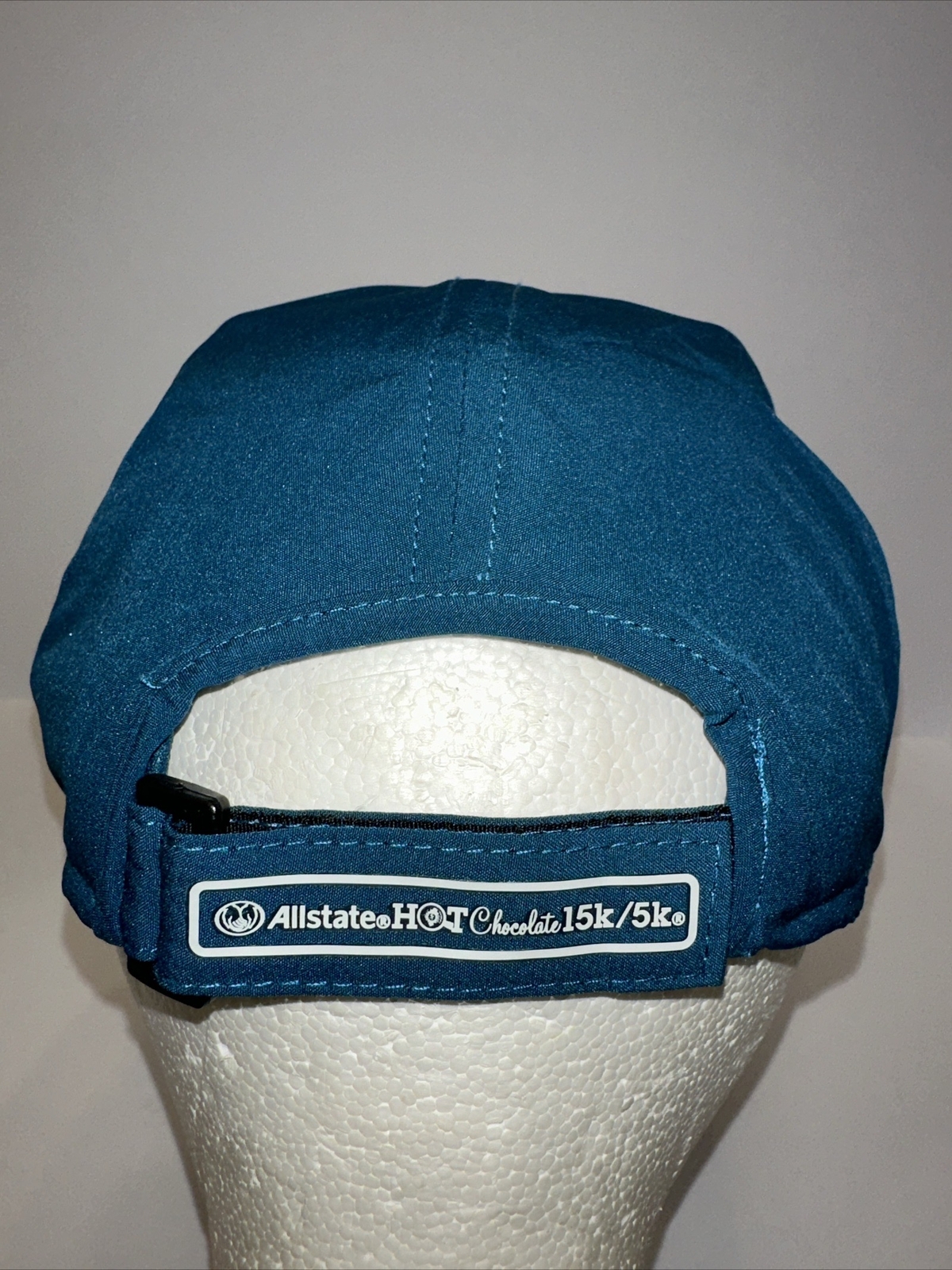 Hot Chocolate 15K/5K LogoAllstate Runners Hat Cap Teal with White Hook and Loop