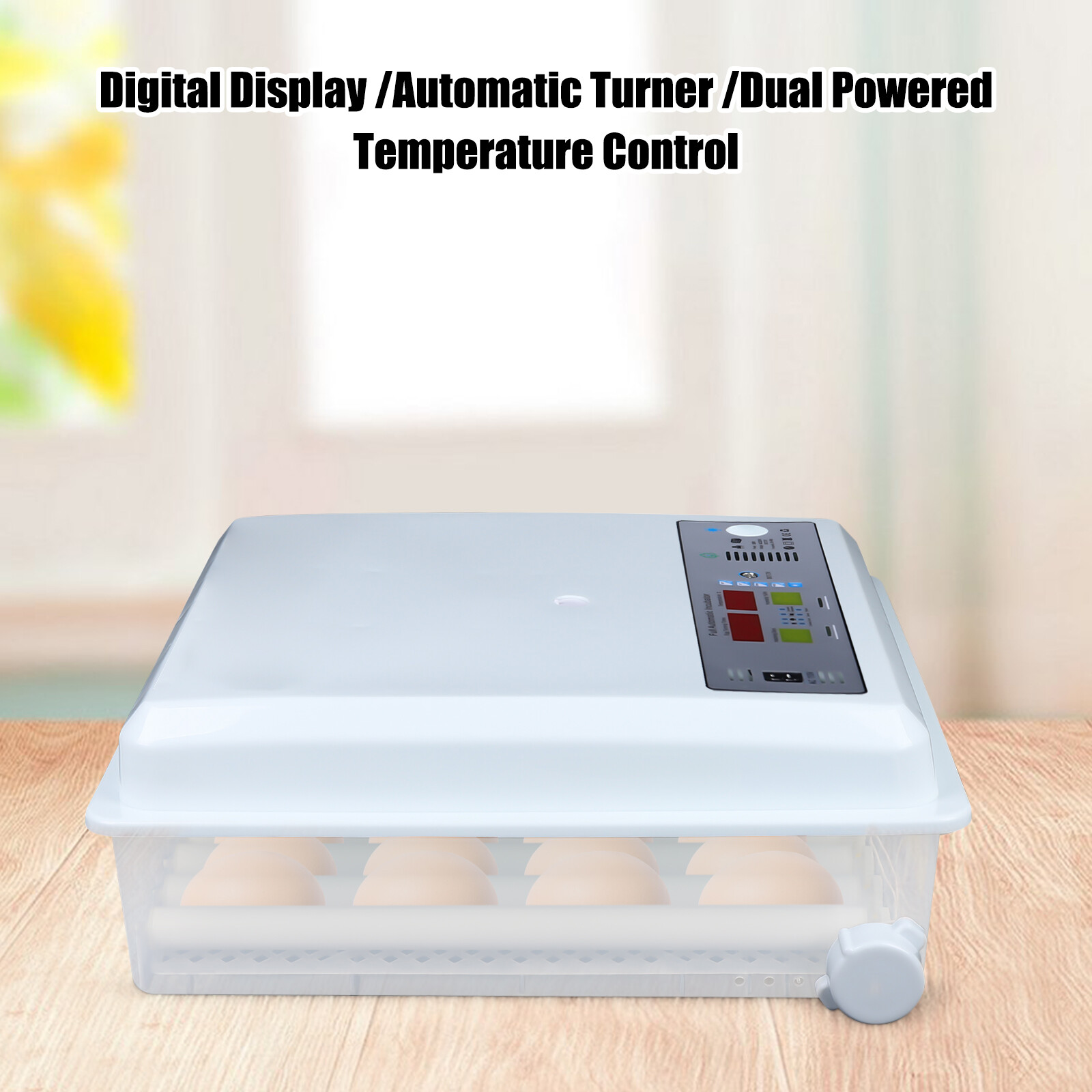Egg Incubator 64 Eggs Fully Digital Automatic Hatcher Fit Hatching Chicken Farm