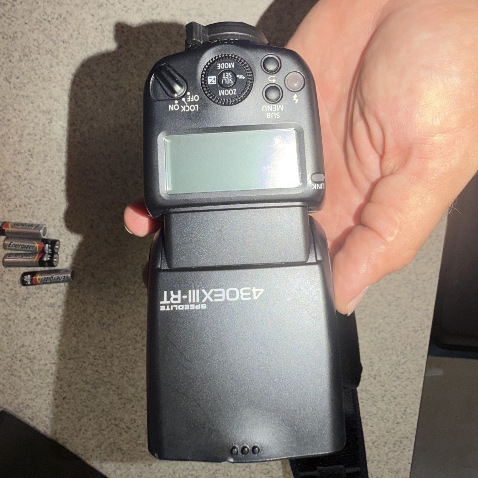 Canon Speedlite 430EX III-RT Hot Shoe Strobe Flash w/ Case AF Assist Diffuser