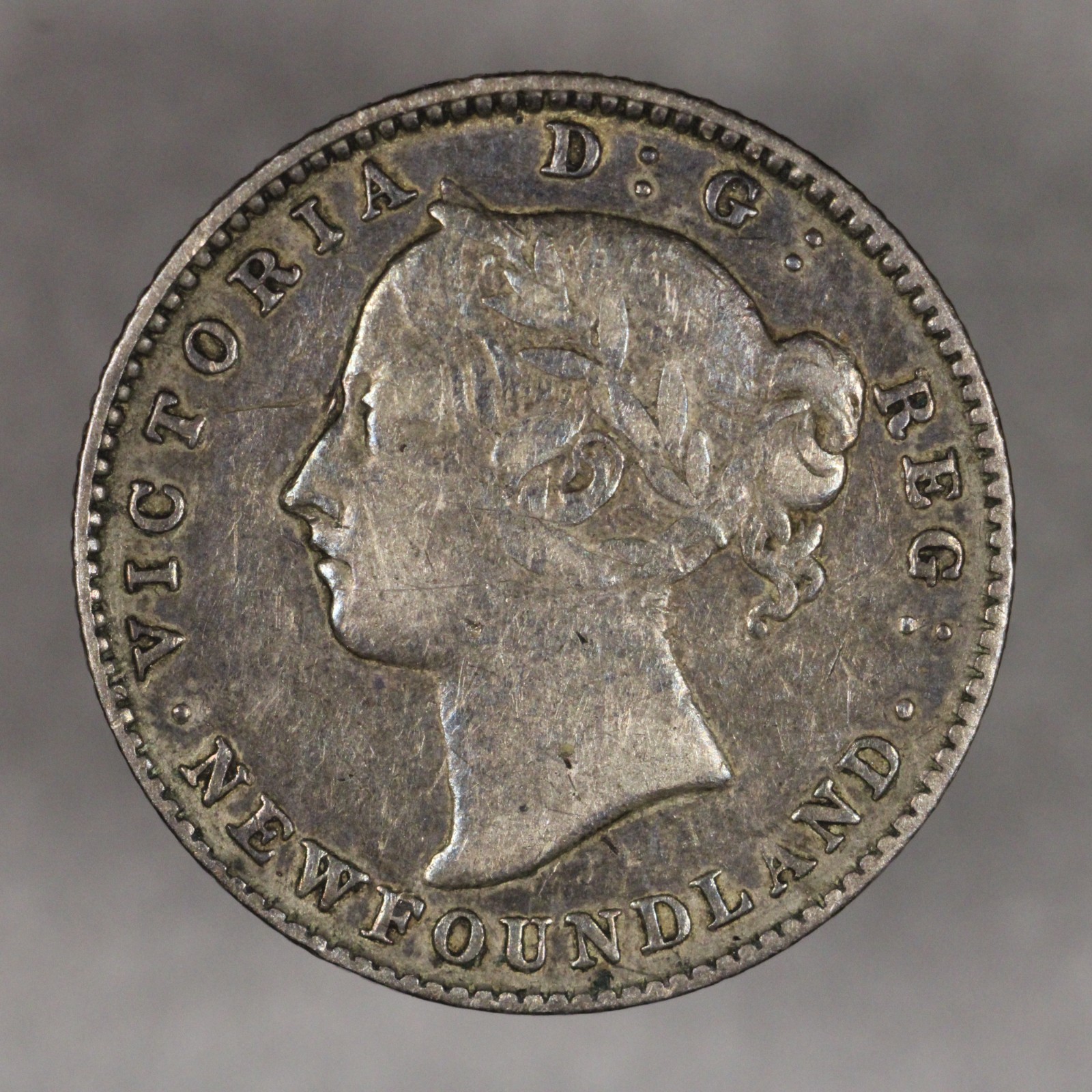 1896 Newfoundland Silver 10 Cents