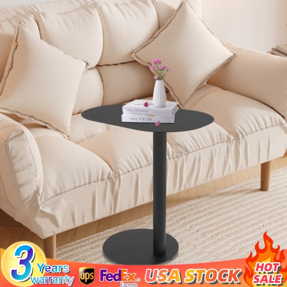 25in C-Shaped Metal End Table Living Room Side Table Laptop Stand Coffee Table