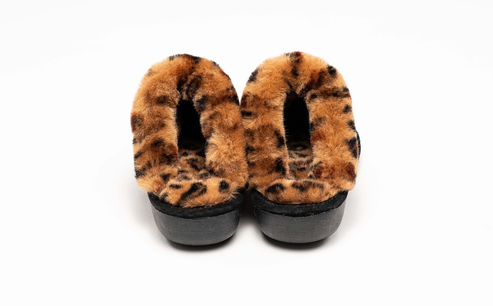 Natural Suede Women Slippers | Leopard/black |7