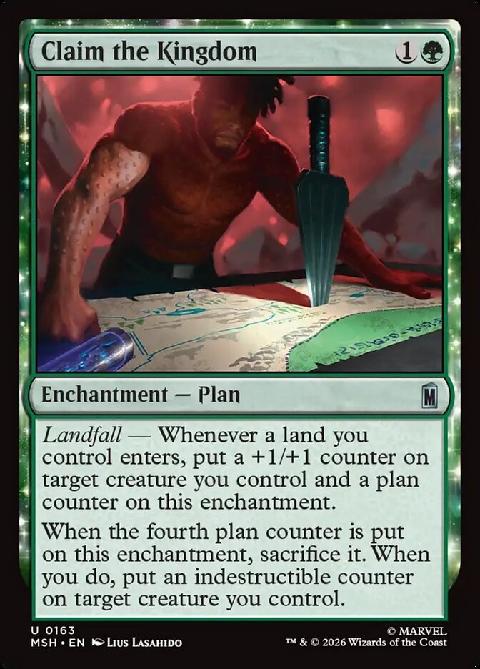 MTG Marvel Super Heroes U Claim the Kingdom #0163 PLAYSET 4X X4