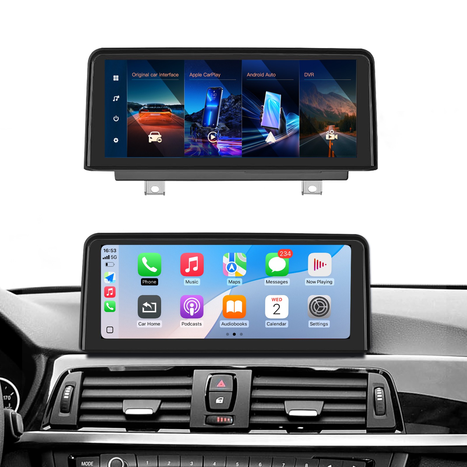Wireless CarPlay Android Auto TouchScreen For BMW 3/4 Series NBT F30 F31 F34 F35