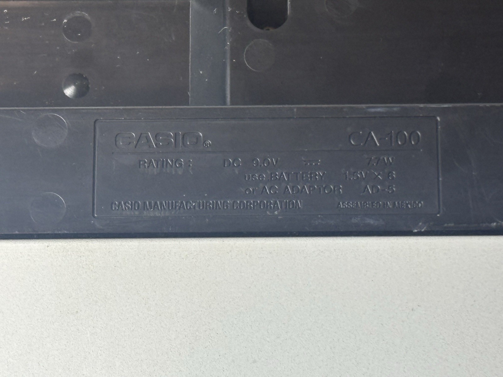 Casio Tone Bank CA-100 49-Key Electronic Keyboard TESTED