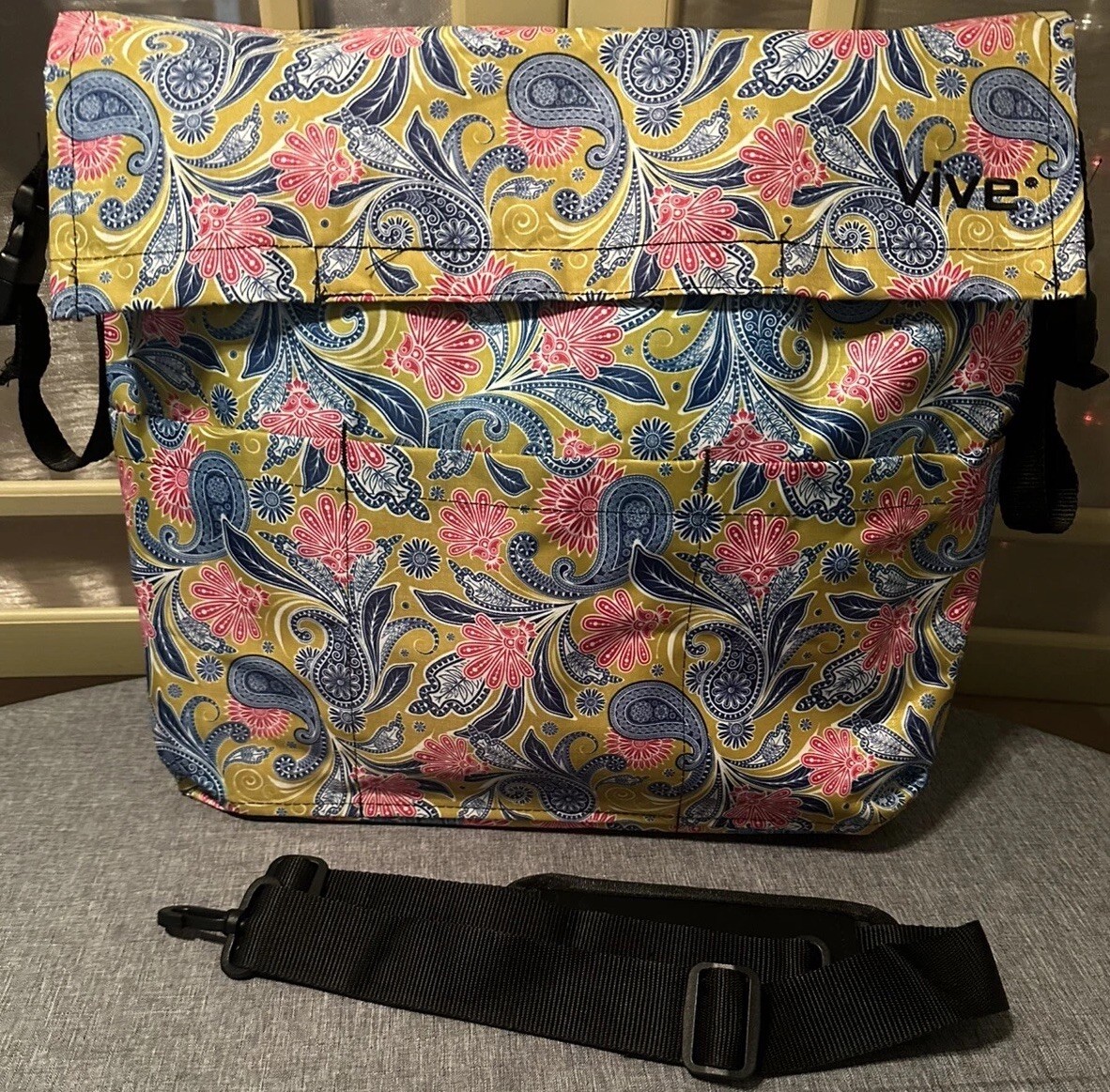 VIVE Walker Wheelchair Scooter Bag Large Vinyl Adjustable Strap Waterproof