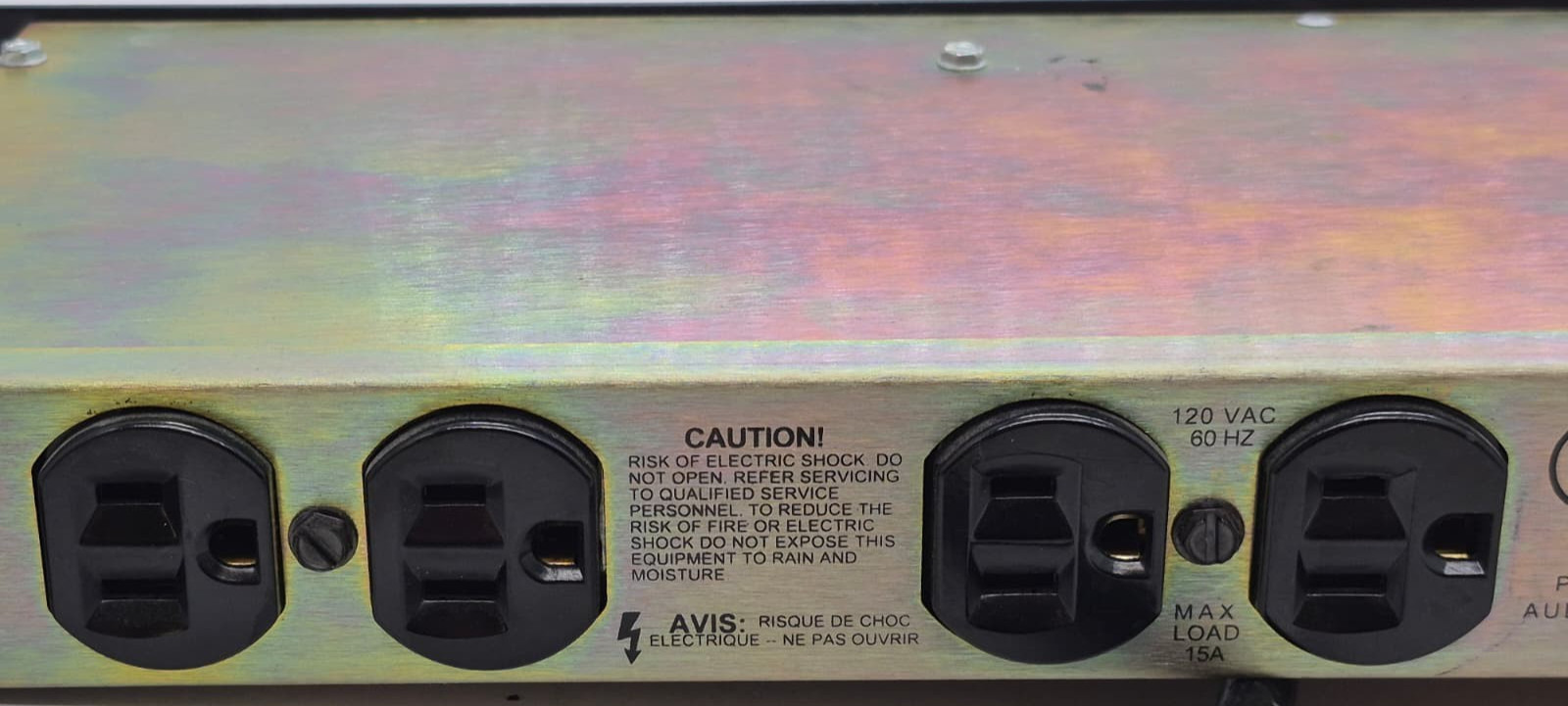 Furman PL-8 8 Port Power Conditioner & Light Module - Missing Light Modules