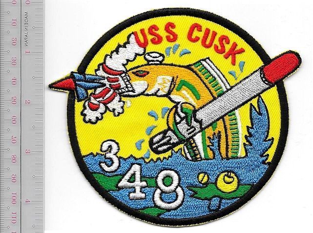 US Navy USN USS Cusk SS348 Balao Class 1st Missile Submarine 1950's NO TARIFF