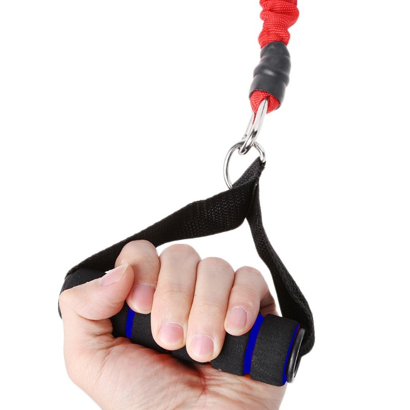 1Pair Resistance Bands Foam Handle Pull Rope Handle for Exercise Workout Fitness
