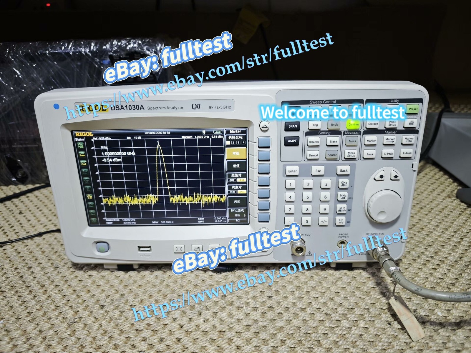 1PCS RIGOL DSA1030A Spectrum Analyzer -fulltest