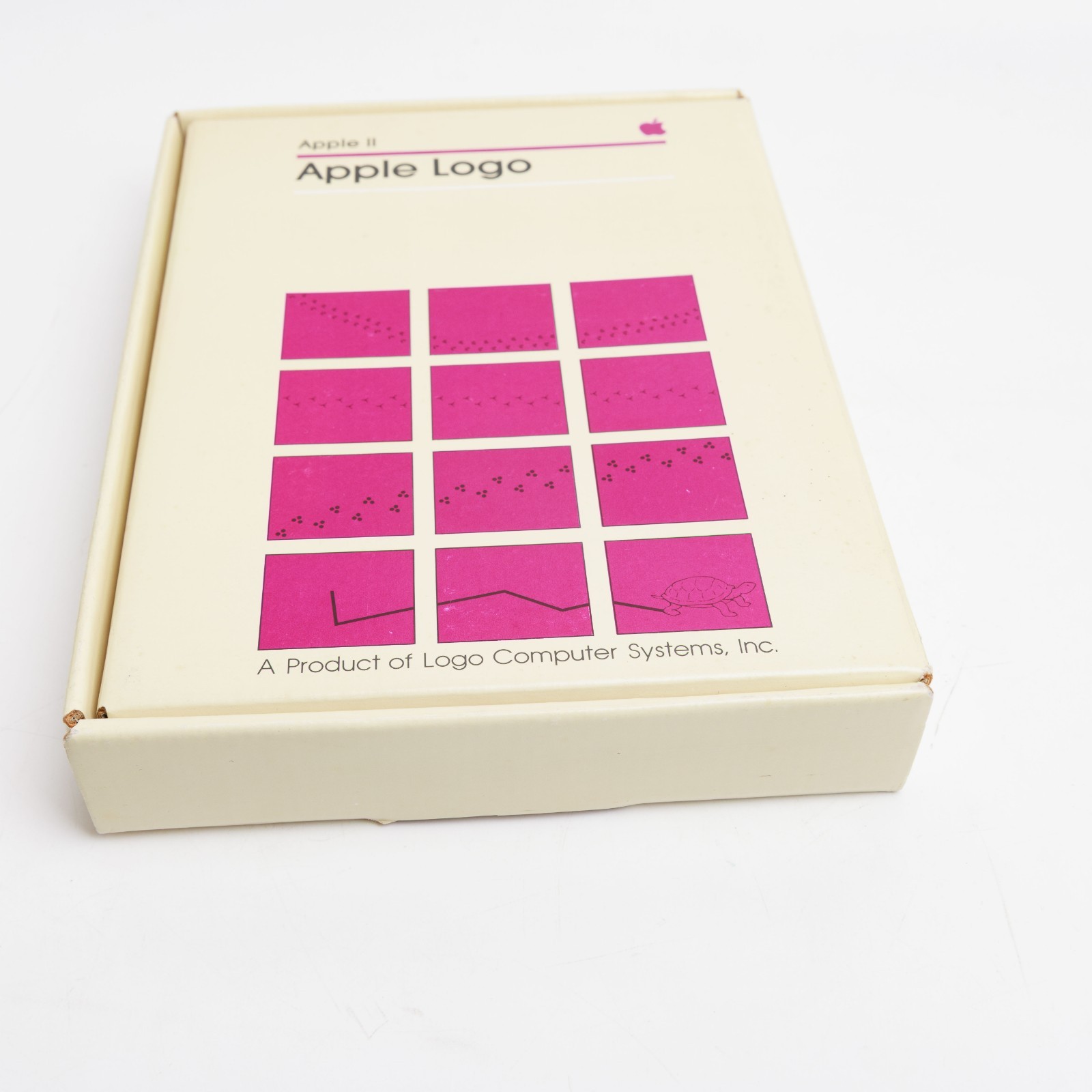 Vintage Apple Logo Diskware D2D0100 5.25” Floppy Disk Software w Manuals & Box