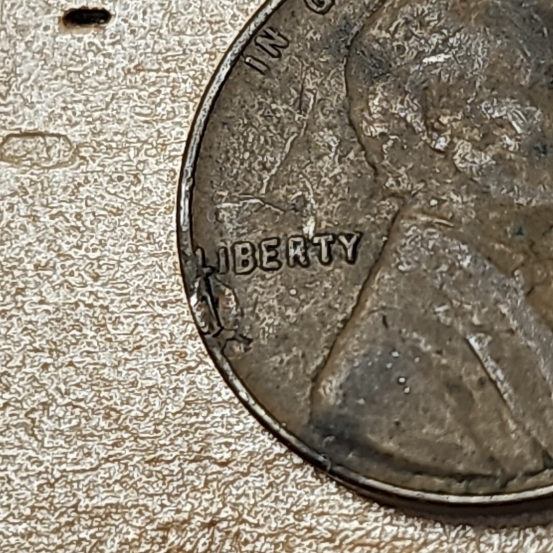1956 D Wheat Cent Obverse Lamination Error *R51