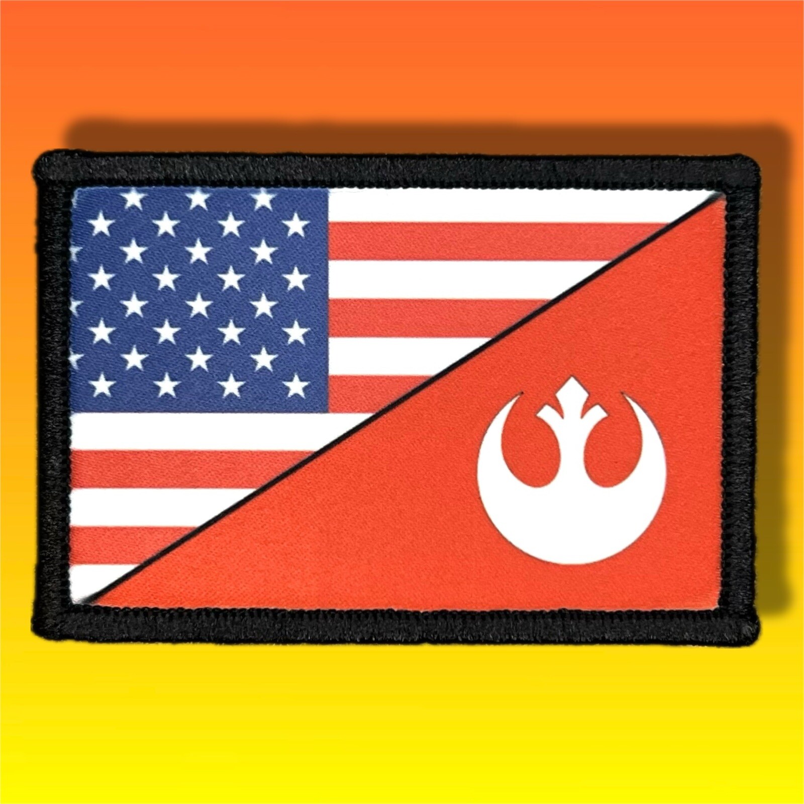 Star Wars Rebel American Flag Morale Patch / Military Airsoft Tactical 556