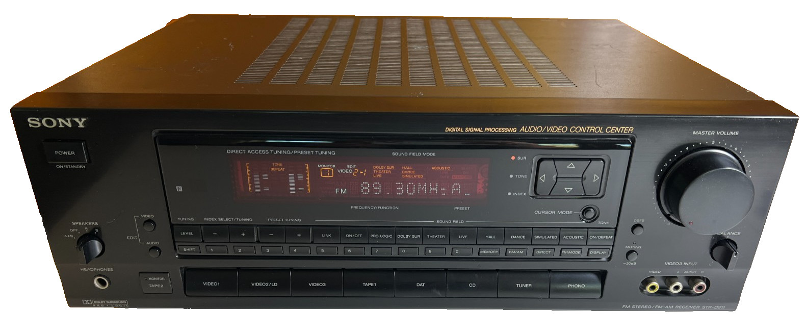 Vintage Sony 1990s 90s Stereo Receiver Reciever Phono Tested