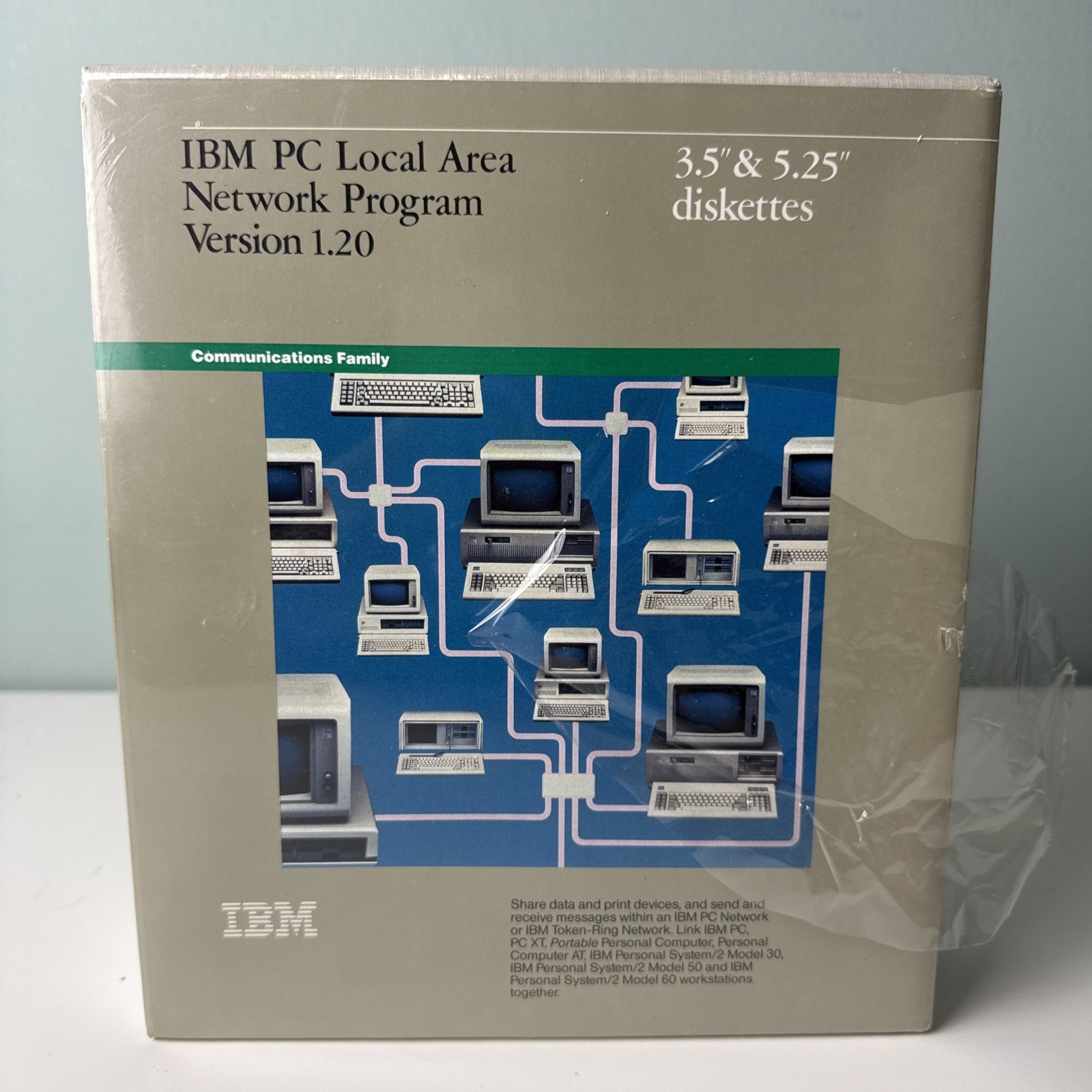 IBM 1989 Local Area Network Support  Program 9075X1080001 NEW Sealed Vintage