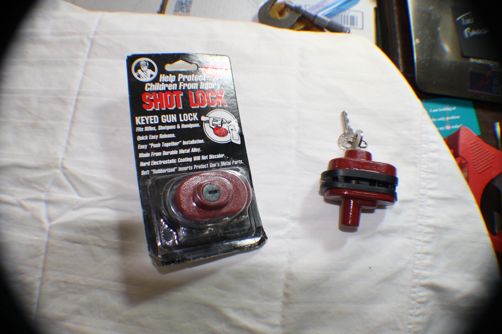 2 ~ Shot Lock Keyed Gun Lock #5000-KA with keys