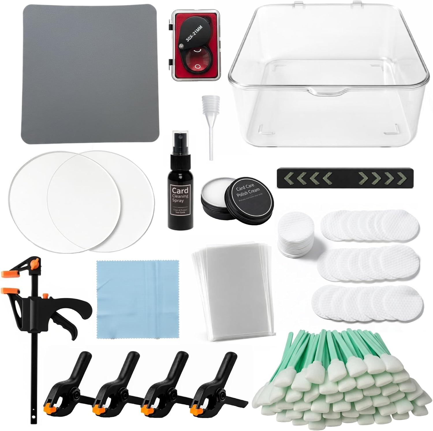 Professional Card Repair Kit – Complete Trading & Sports Card Cleaning Kit with