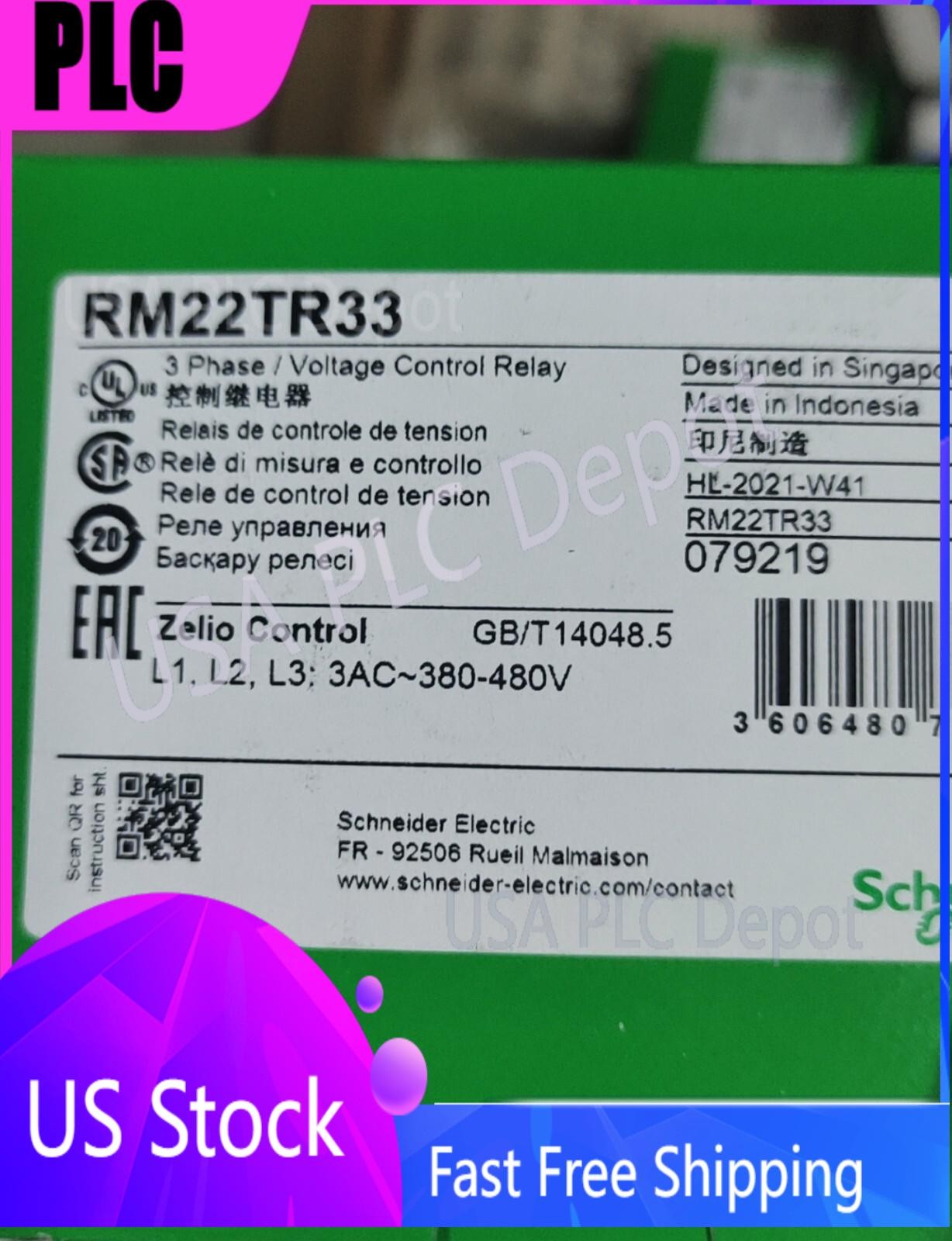Schneider RM22TR33 Voltage Control Relay New In Box