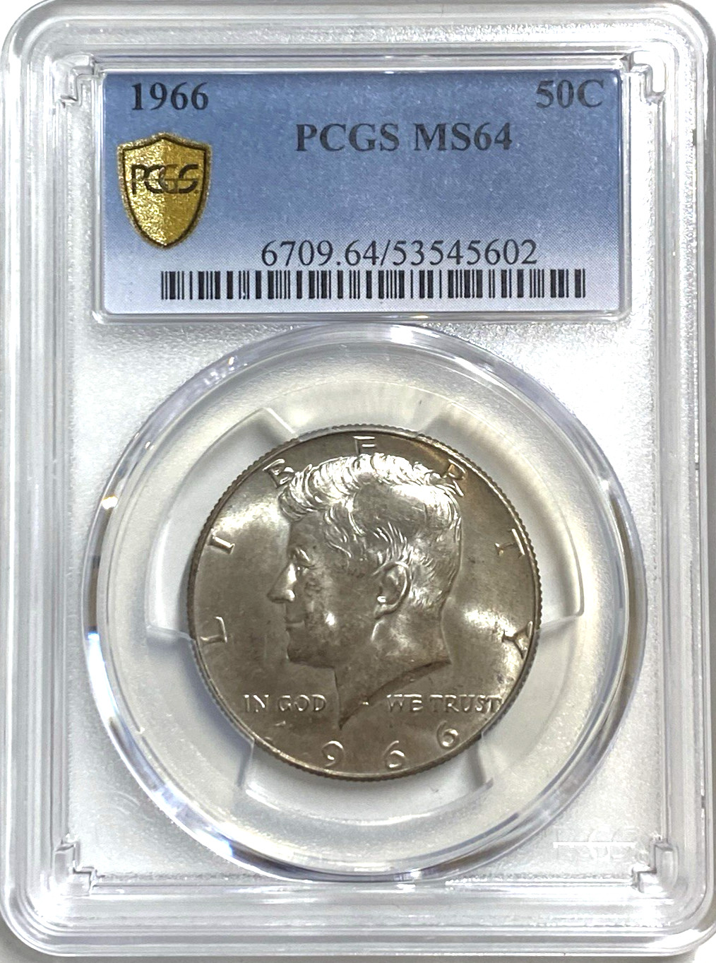 [PCGS Gold Shield] 1966 Kennedy MS64 Half Dollar 50C 40% Silver