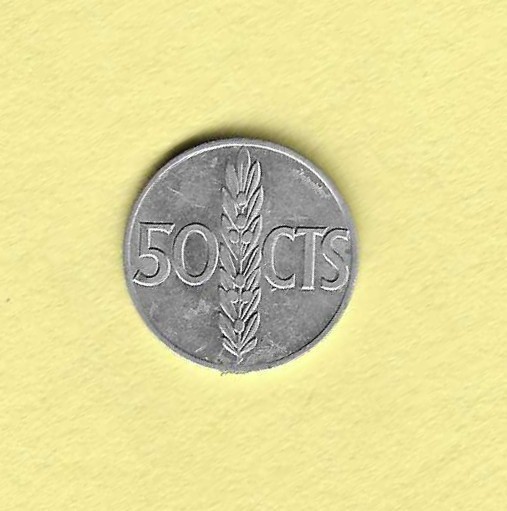 1966 Spain 50 Centimos