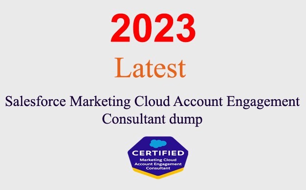 Salesforce Marketing Cloud Account Consultant Q&A GUARANTEED (1 month update)