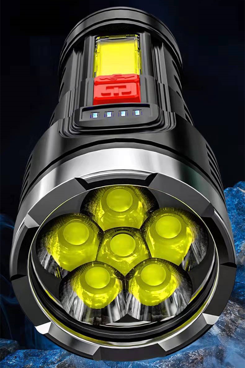 350000000 Lumen Super Bright LED Tactical Flashlight Rechargeable LED Work Torch