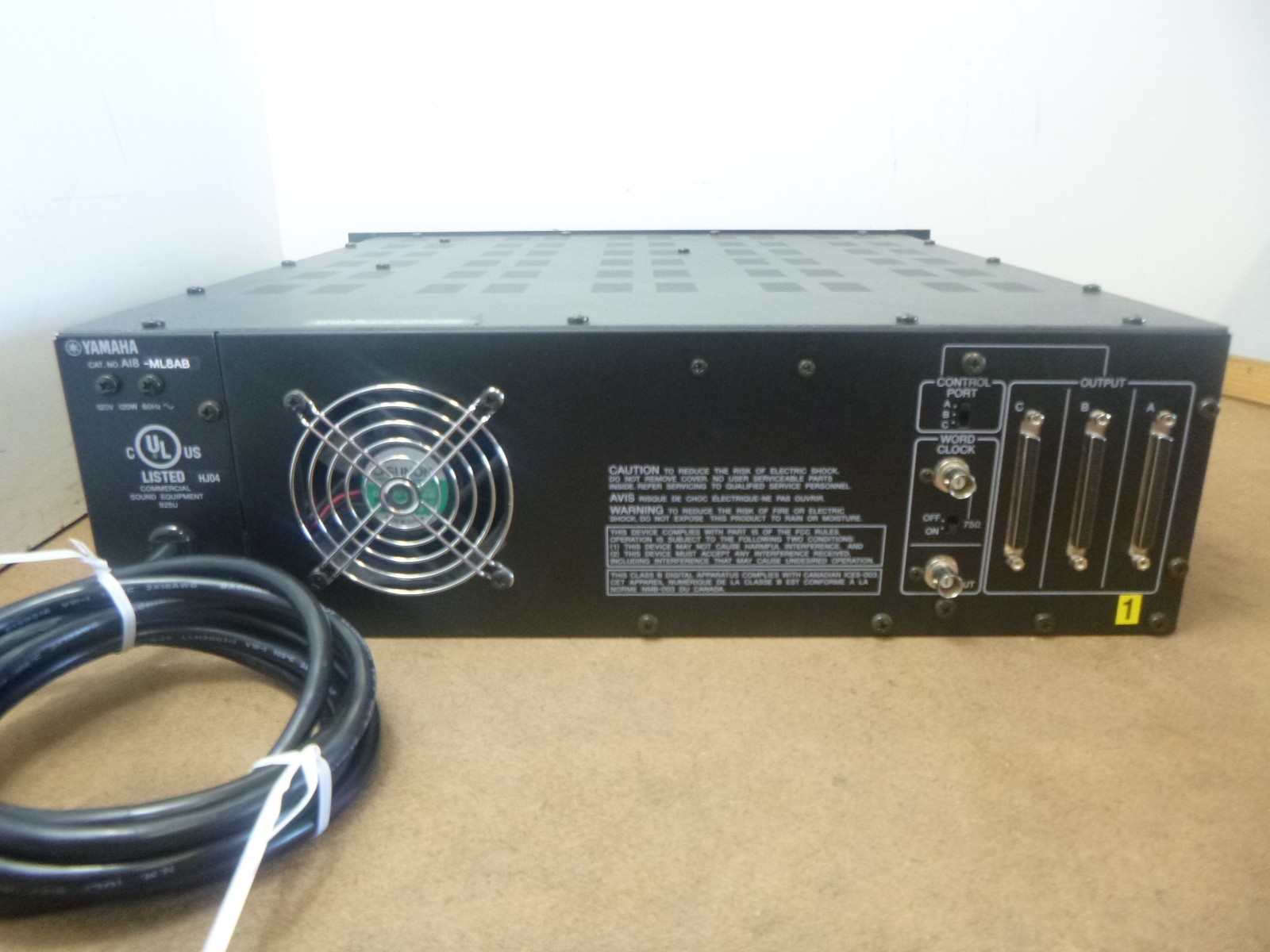 Yamaha AI8 Analog Input Box ForPM1D Untested E3 Code - 6x LMY2-MLAB 1x LMY2-LM