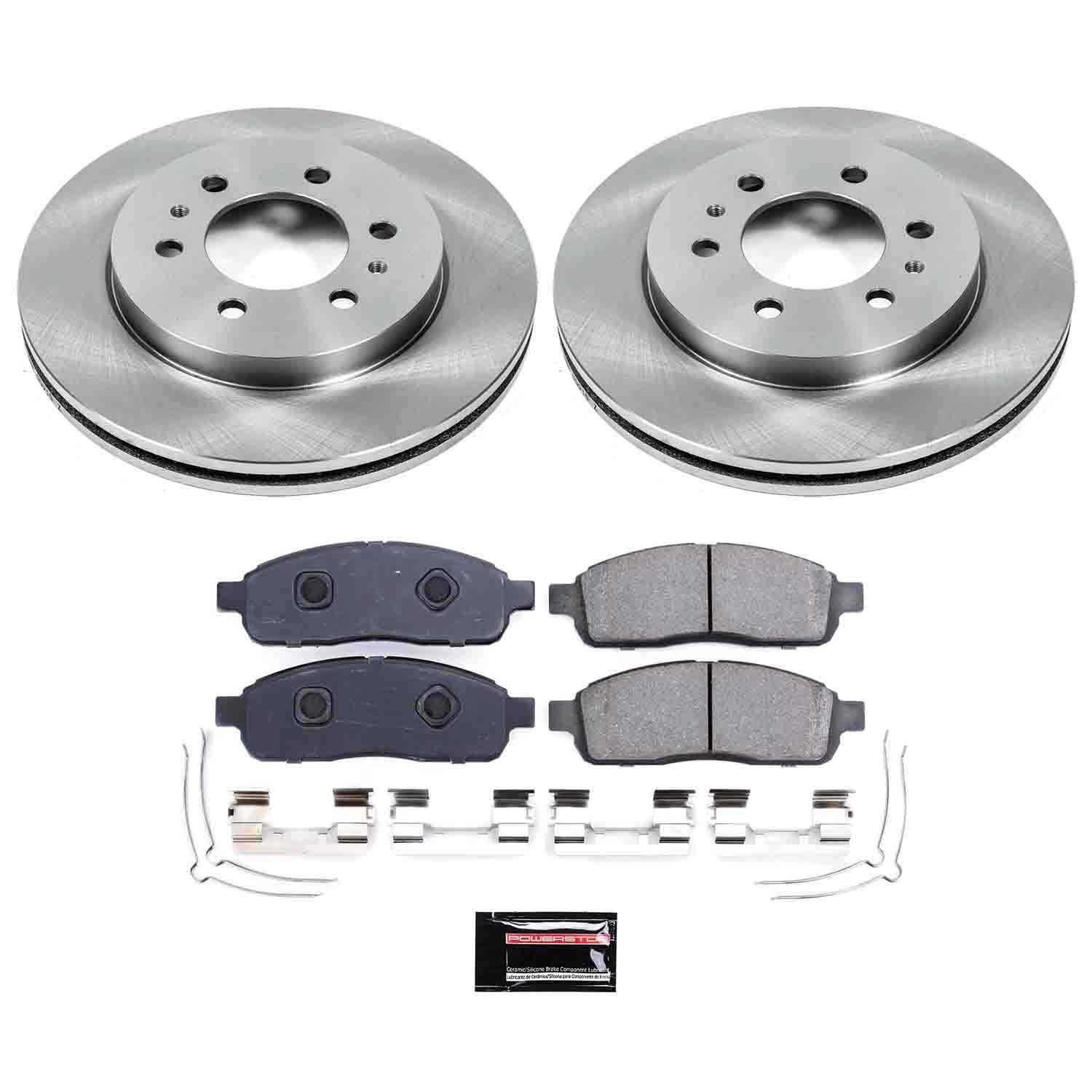 Power Stop KOE5336 Autospecialty By Power Stop 1-Click Daily Driver Brake Kits F