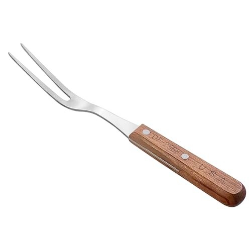 10.5" Carving/ Meat Fork With Wood Handle