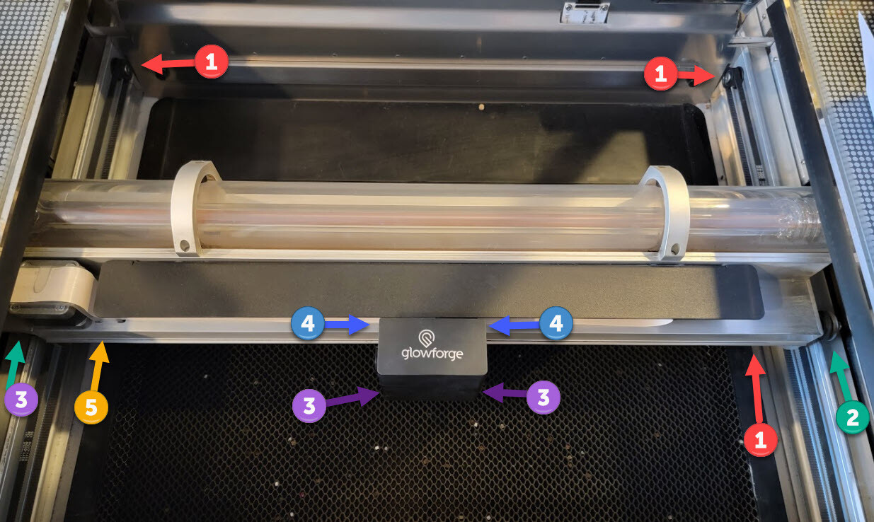 Glowforge Replacement Laser Head Wheels. Laser Carriage Replacement Gantry Wheel