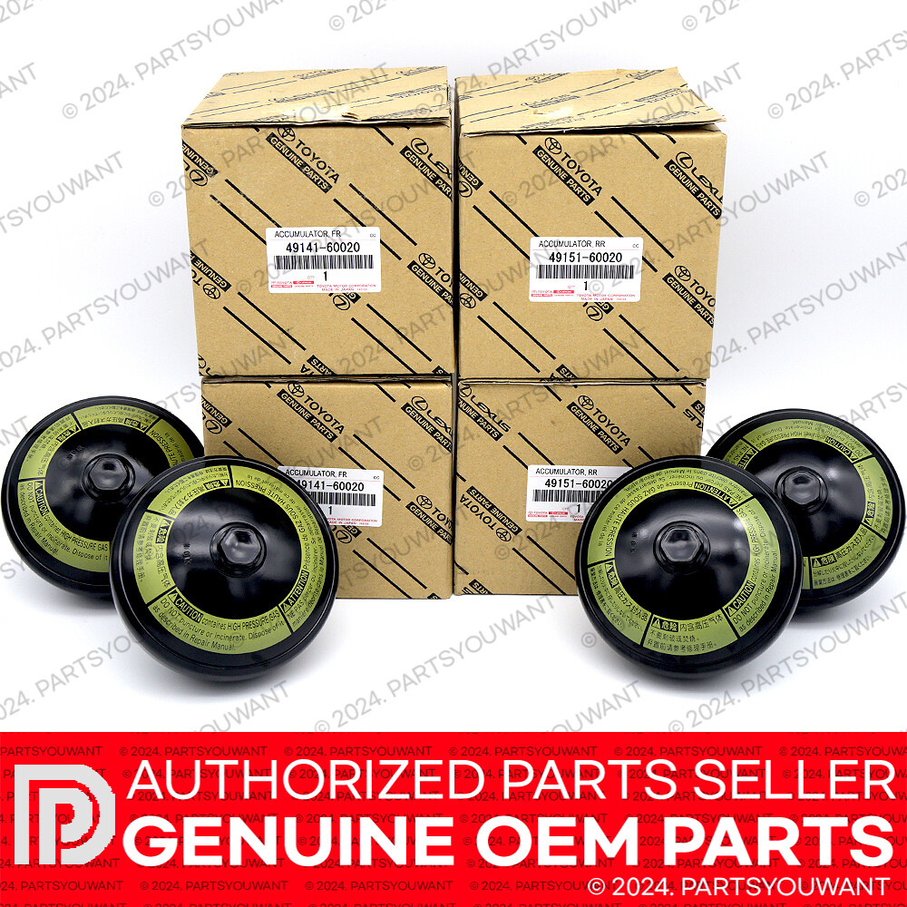 GENUINE Toyota 08-21 Land Cruiser URJ200 LX570 OEM Suspension Accumulator SET