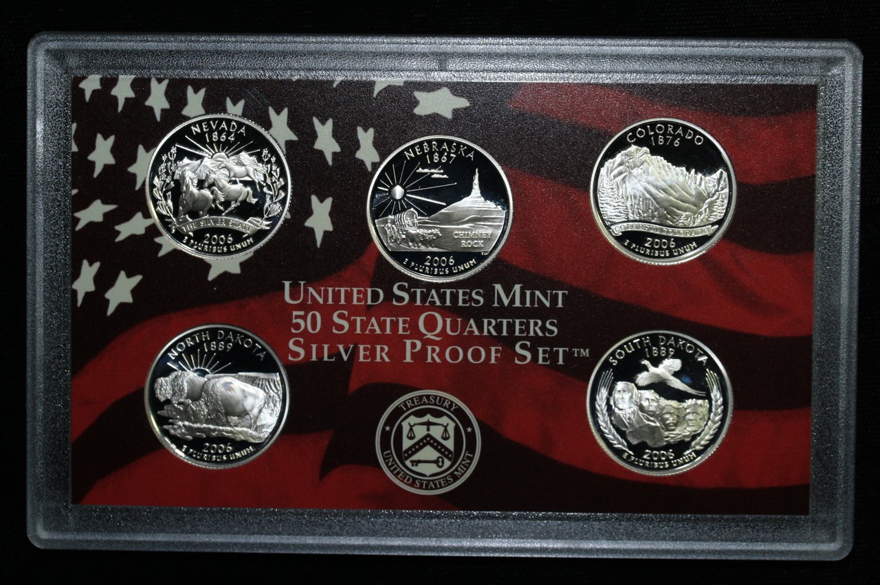 SILVER Quarter PROOF Set Random Date - 0.8937 oz. SILVER