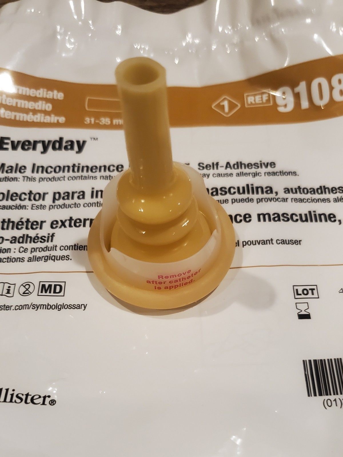 Hollister Male External Condom Catheter Latex Intermediate 31-35mm *Box of 30pcs