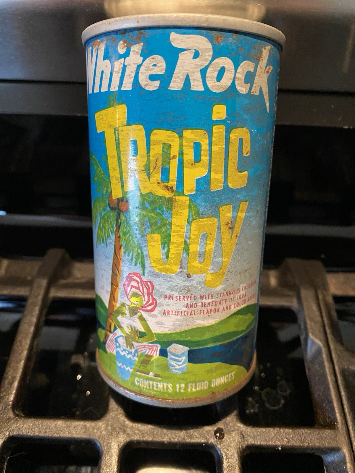 WHITE ROCK TROPIC🌴 JOY PULL TAB STEEL WIDE SEAM CAN