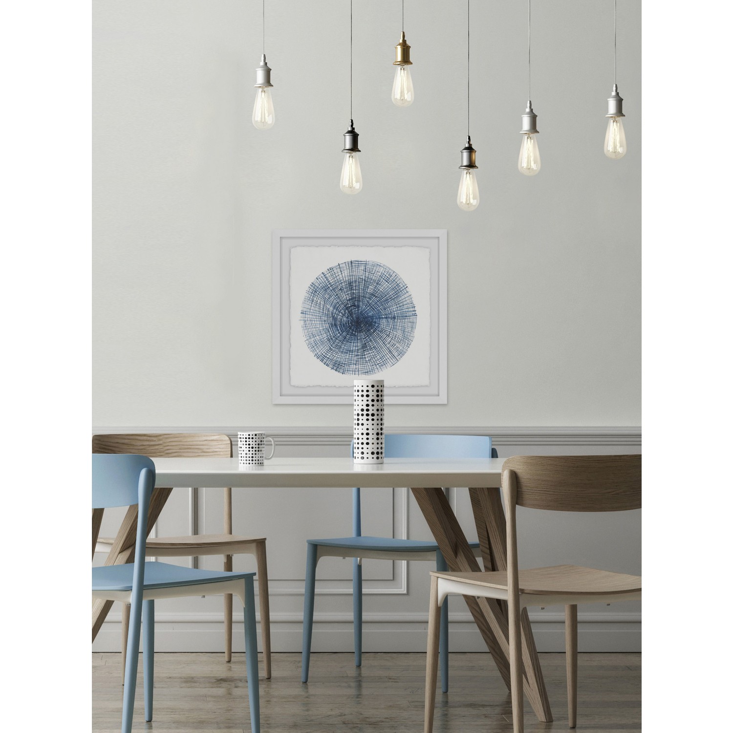 Marmont Hill Embossed Tree Ring Framed Painting Print