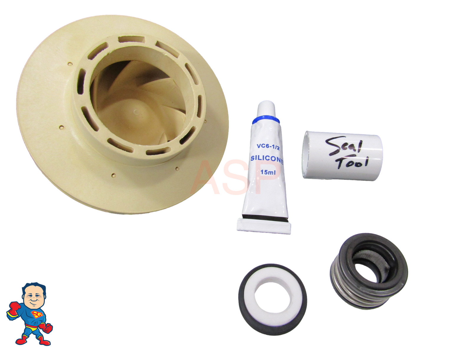Spa PUMP 2.5HP IMPELLER & SEAL KIT MAY 2009+ JACUZZI® PREMIUM SUNDANCE