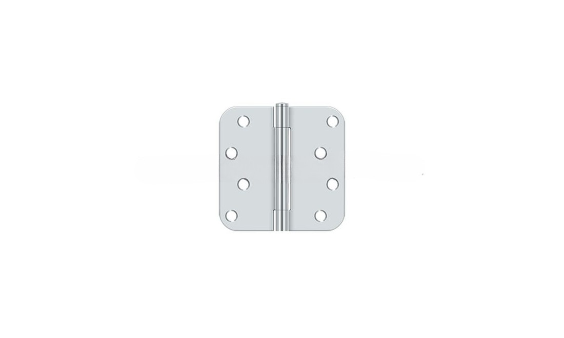 Deltana S44R526-SEC 5/8 Plain Bearing Full Mortise Security Hinge Corner Chrome
