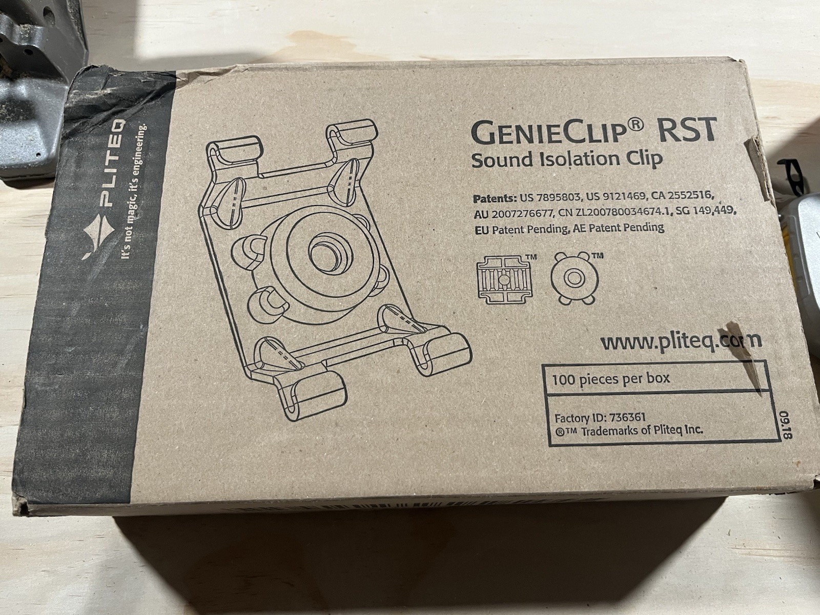Pliteq GenieClip RST Resilient Sound Isolation Clip - 49 in box