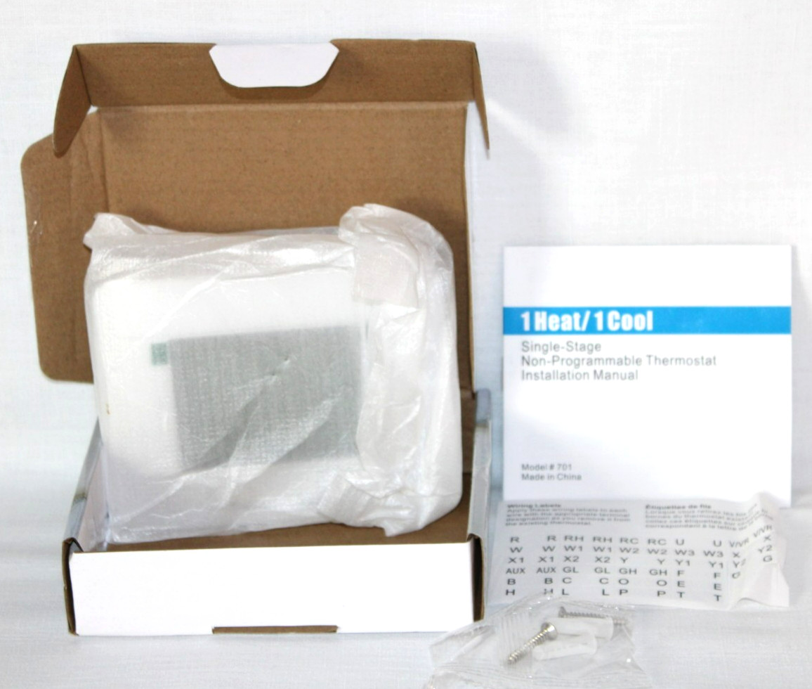 Garystat Single Stage Digital Non-Programable Thermostat G701 LCD Open Box #14